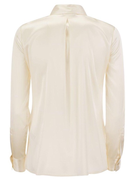 Elisabetta Franchi Long-Sleeved Buttoned Blouse