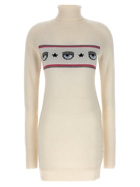 Chiara Ferragni Logomania Knitted Mini Dress