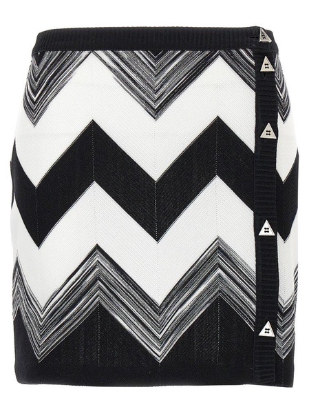 Missoni Zig-Zag Pattern Mini Skirt