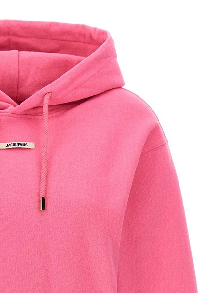 Jacquemus Logo Patch Drawstring Hoodie