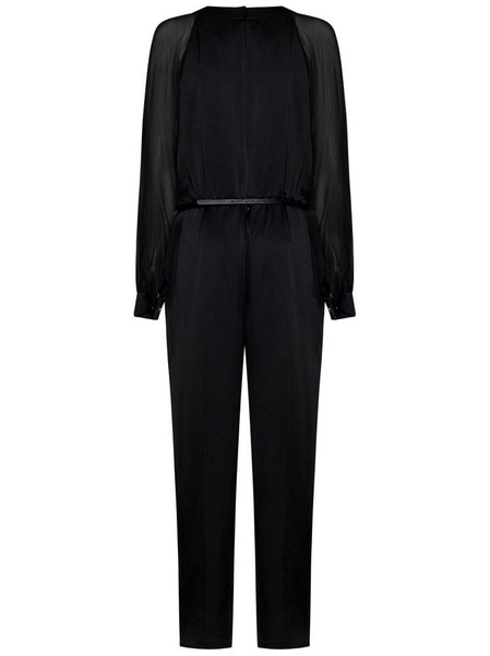 Max Mara Studio Embellished Belted Long-Sleeved Jumpsuit