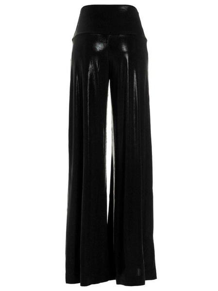 Norma Kamali High-Waist Wide-Leg Trousers