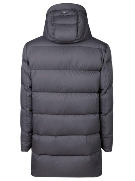 Herno High-Neck Hooded Drawstring Puffer Coat