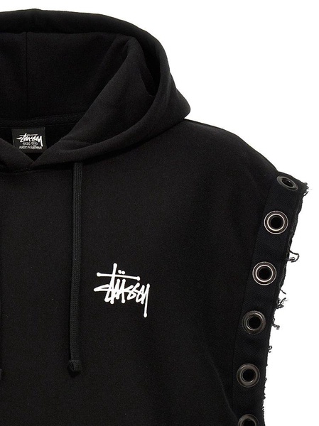 Junya Watanabe MAN X Stussy Logo Printed Sleeveless Hoodie