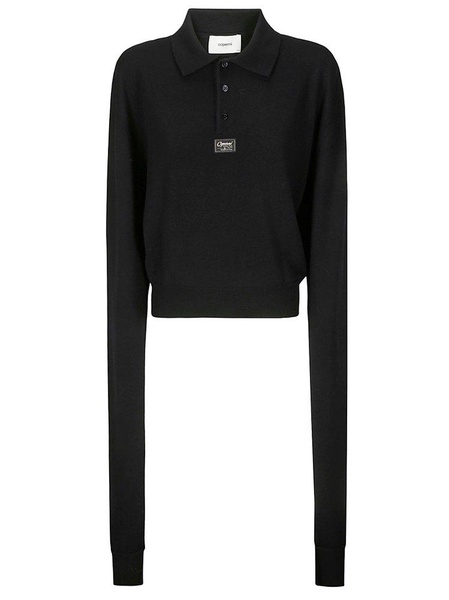 Coperni Knotted Sleeved Polo Top