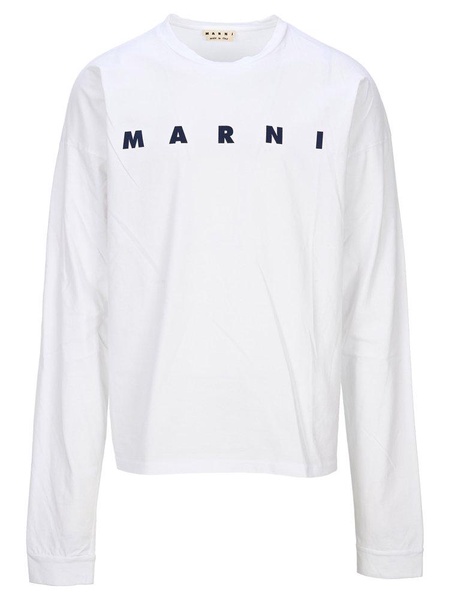 Marni Logo Printed Long Sleeve T-Shirt