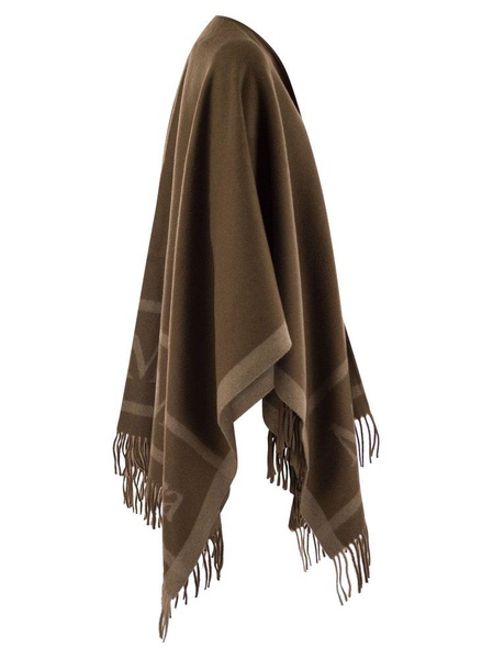 Max Mara 'Hilde' Brown Wool Cape Woman