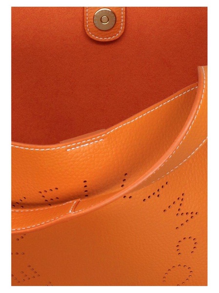 Stella McCartney Logo Perforated Shoulder Bag