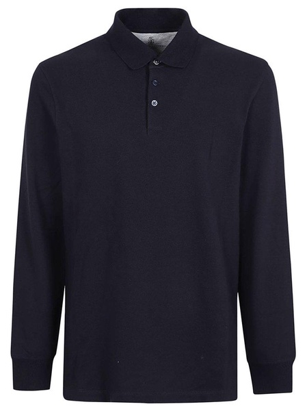 Brunello Cucinelli Long-Sleeved Polo Shirt