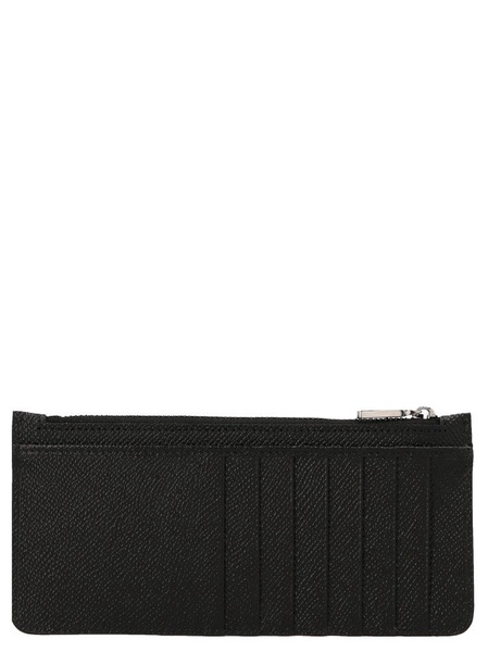 Logo Leather Wallet Wallets, Card Holders Black