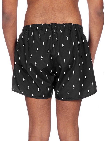 Neil Barrett Small Thunderbolt Print Swim Shorts