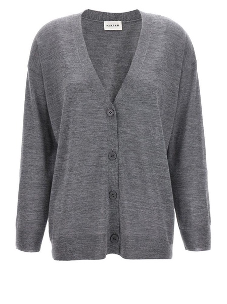 Wool Blend Cardigan Sweater, Cardigans Gray