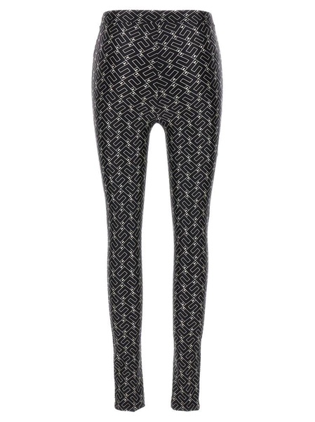 Elisabetta Franchi Logo Printed Stretch Leggings