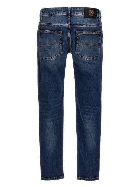 Versace Jeans Couture Mid-Rise Slim-Cut Jeans