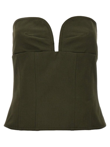 Max Mara Cacao Strapless Bustier