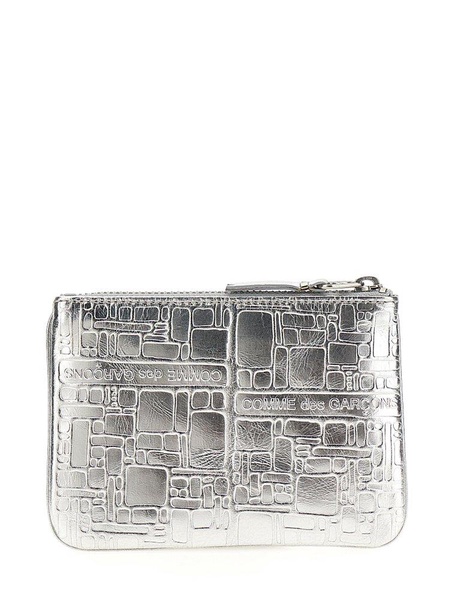 Comme des Garçons Wallet Logo Embossed Zipped Wallet