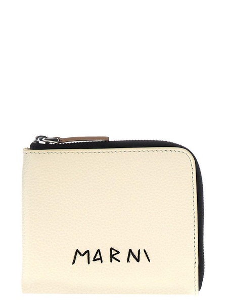 Logo Wallet Wallets, Card Holders White