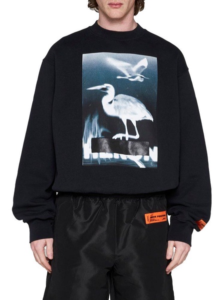 Heron Preston Graphic Printed Crewneck Sweatshirt