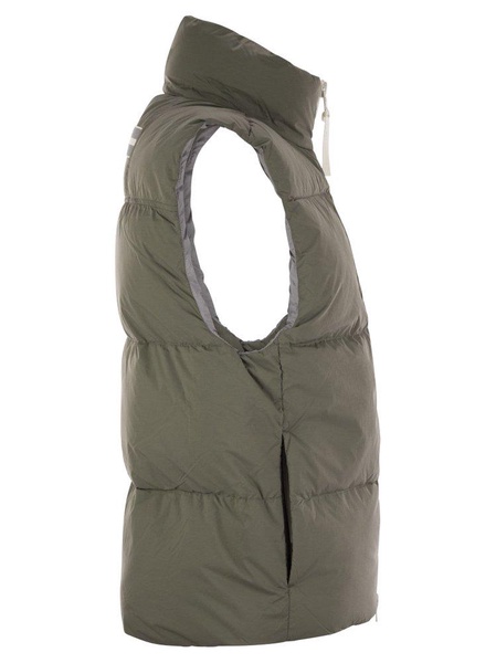 Lawrence - Padded Gilet With White Logo