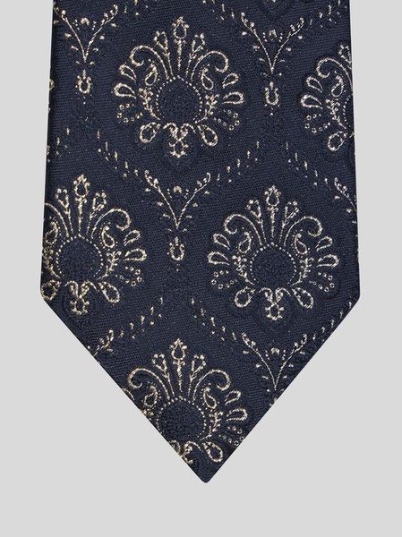 jacquard silk-blend tie