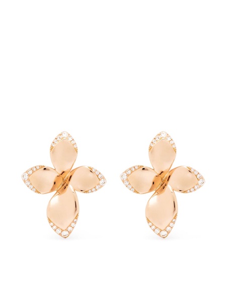 18kt rose gold and diamond Giardini Segreti earrings