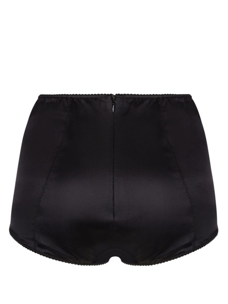 satin-finish high-waisted briefs 