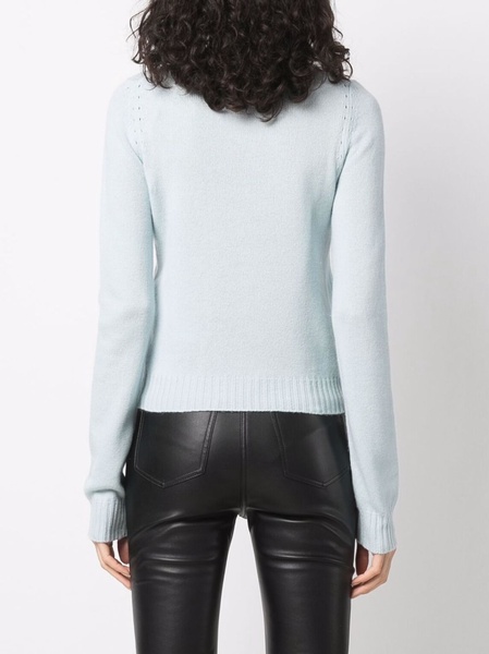 crew-neck rib-trimmed jumper