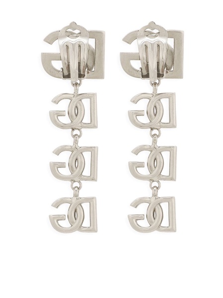 logo drop earrings