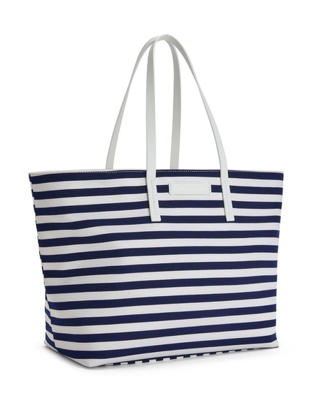 Nilde striped canvas tote bag