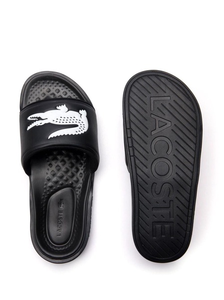 Croco Dualiste logo strap slides