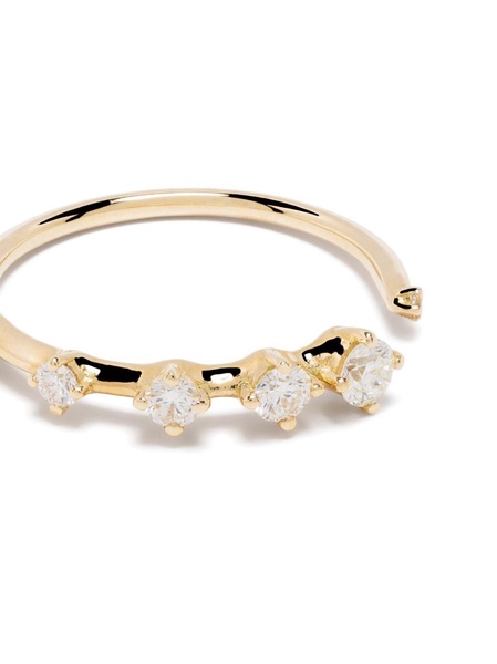 18kt yellow gold Sequence diamond ring