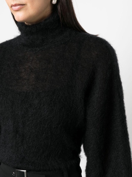 roll-neck mohair-blend jumper