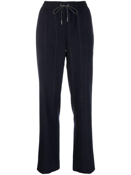 striped virgin-wool trousers