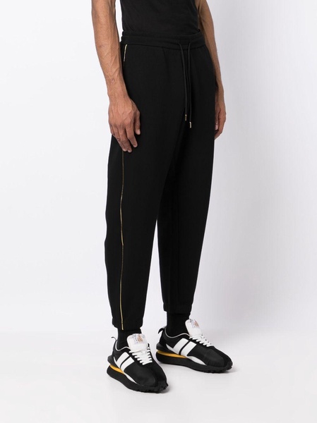 contrast-stitching track pants