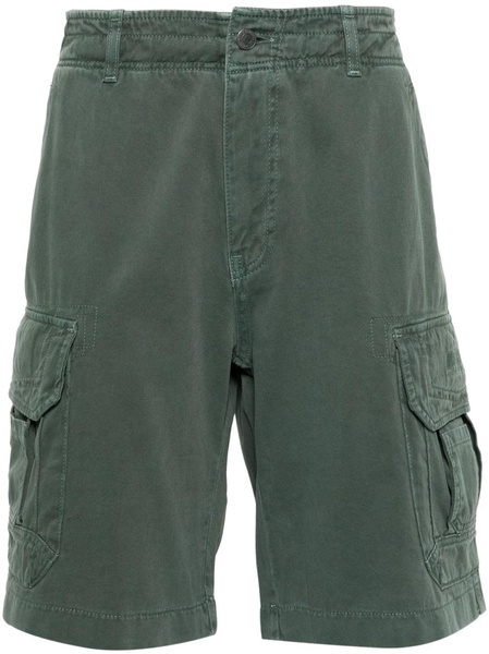 logo-embroidered cotton cargo shorts