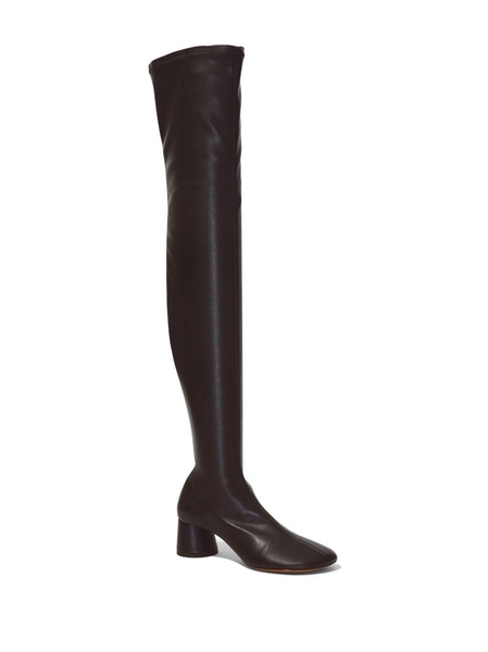 ruched over-the-knee boots