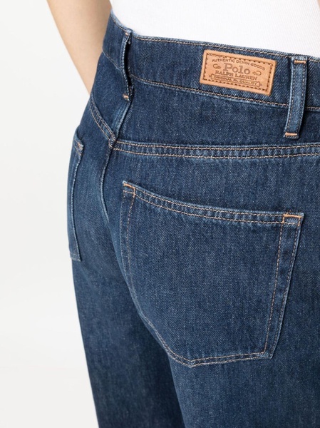 mid-waist wide-leg jeans