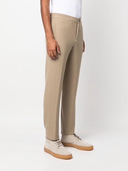 tapered jersey trousers