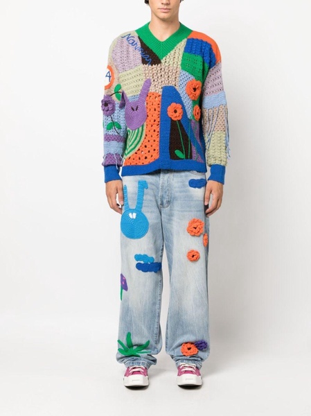 Nah Poetry crochet-knit jumper