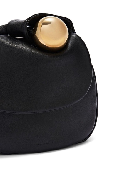 ball top handle leather mini bag