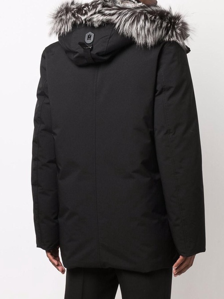 faux-fur hood padded parka