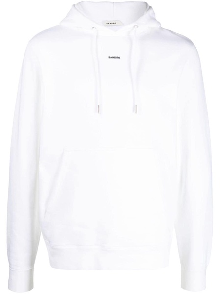 logo-print organic cotton hoodie