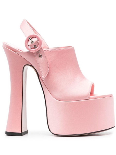 satin high-heel sandals