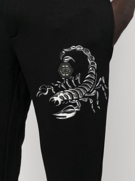 Scorpion appliqué-detail track pants