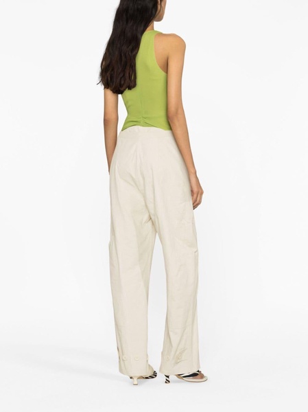 Cocosolo straight-leg cotton trousers