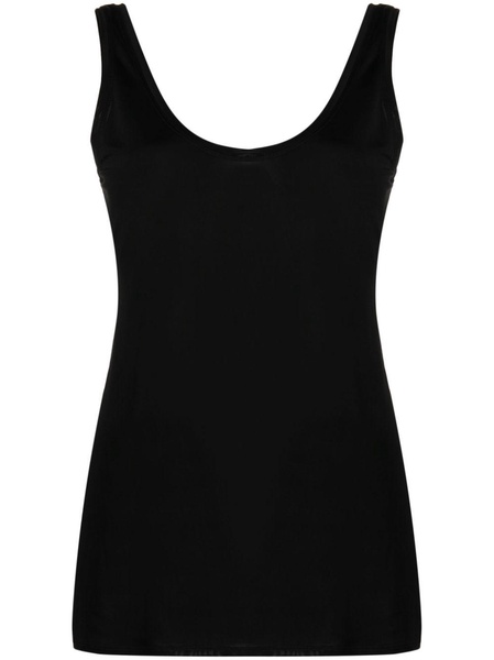 scoop-neck sleeveless top 