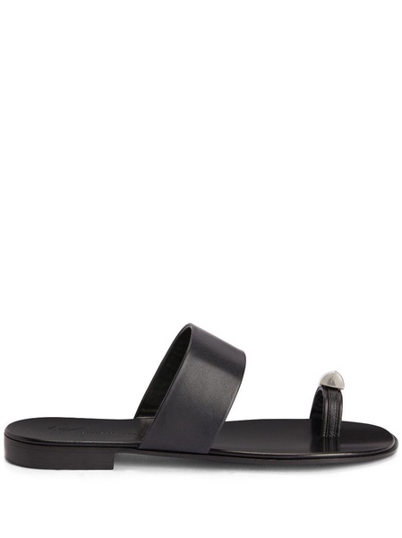 Norbert leather slides