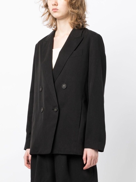 double-breasted lyocell-blend blazer