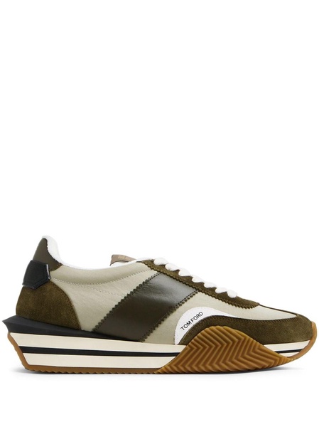 James lace-up suede sneakers