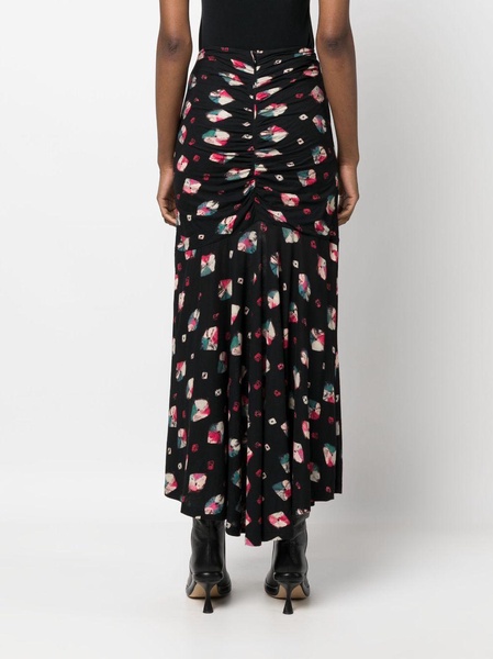 Nadira Nocturne-print maxi skirt